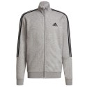 Dres męski adidas Essenttials Tracksuit szaro-czarny GK9975