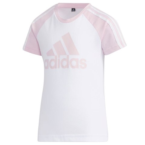 Koszulka dla dzieci adidas Lg St Bos Tee biało-różowa GP0430