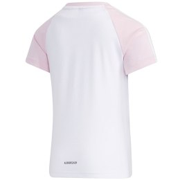 Koszulka dla dzieci adidas Lg St Bos Tee biało-różowa GP0430