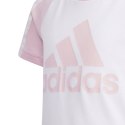 Koszulka dla dzieci adidas Lg St Bos Tee biało-różowa GP0430