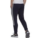 Spodnie męskie adidas Essentials Tapered Cuff 3 Stripes granatowe GK8977