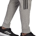 Spodnie męskie adidas Essentials Tapered Cuff 3 Stripes szare GK8976