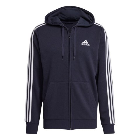 Bluza męska adidas Essentials Full-Zip Hoodie granatowa GK9033