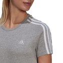 Koszulka damska adidas Essentials Slim T-shirt szara GL0785