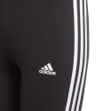 Legginsy dla dzieci adidas Essentials 3 Stripes czarne GN4046