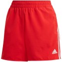 Spodenki damskie adidas Woven 3-Stripes Sport Shorts czerwone GN3108