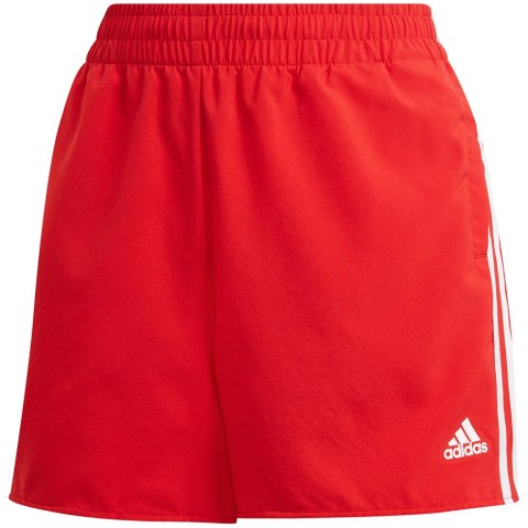 Spodenki damskie adidas Woven 3-Stripes Sport Shorts czerwone GN3108