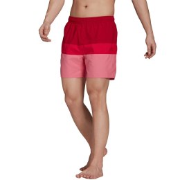 Spodenki kąpielowe męskie adidas Short-Length Colorb czerwono-różowe GU0312