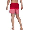 Spodenki kąpielowe męskie adidas Short-Length Colorb czerwono-różowe GU0312