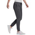 Spodnie damskie adidas Essentials Slim Tapered Cuffed Pant szare H07856