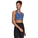 Stanik sportowy damski adidas 3-Stripes Sport Bra Top niebieski GL3808