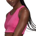 Stanik sportowy damski adidas 3-Stripes Sport Bra Top różowy GU9645