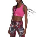 Stanik sportowy damski adidas 3-Stripes Sport Bra Top różowy GU9645