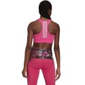 Stanik sportowy damski adidas 3-Stripes Sport Bra Top różowy GU9645