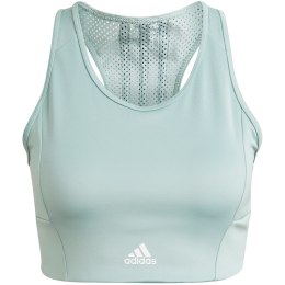 Stanik sportowy damski adidas 3-Stripes Sport Bra Top zielony GM7167