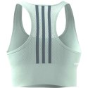 Stanik sportowy damski adidas 3-Stripes Sport Bra Top zielony GM7167