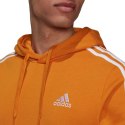 Bluza męska adidas 3-Stripes Fleece Hoodie pomarańczowa H12188