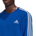 Bluza męska adidas Essentials French Terry 3-Stripes niebieska HE1832