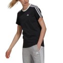 Koszulka damska adidas Essentials 3-Stripes czarna GS1379