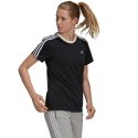 Koszulka damska adidas Essentials 3-Stripes czarna GS1379