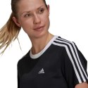 Koszulka damska adidas Essentials 3-Stripes czarna GS1379