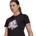 Koszulka damska adidas Floral Graphic Tee czarna GT8806