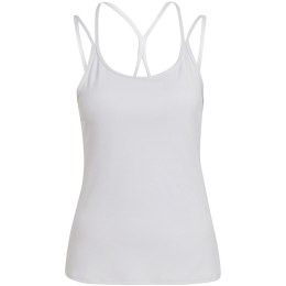 Koszulka damska adidas Studio Slim Strappy Back Tank Top biała HE3141