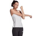 Koszulka damska adidas Studio Slim Strappy Back Tank Top biała HE3141