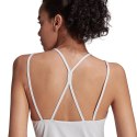 Koszulka damska adidas Studio Slim Strappy Back Tank Top biała HE3141