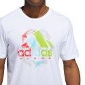 Koszulka męska adidas Badge of Sport Tee biała GU2698