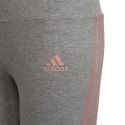 Legginsy adidas 3-Stripes Cotton Tights szare HD4368