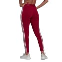 Legginsy damskie adidas Loungewear Essentials 3-Stripes czerwone HD1826