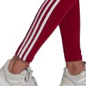 Legginsy damskie adidas Loungewear Essentials 3-Stripes czerwone HD1826