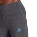 Legginsy damskie adidas Loungewear Essentials szaro-błękitne HD1688