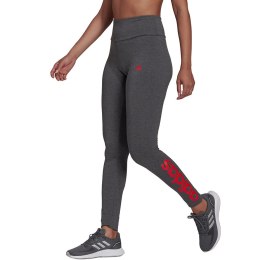 Legginsy damskie adidas Loungewear Essentials szaro-czerwone HD1770