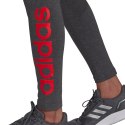 Legginsy damskie adidas Loungewear Essentials szaro-czerwone HD1770