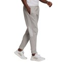 Spodnie damskie adidas Essentials Colorblock Block Cut 3-Stripes Regular Tapered Pants szare HB2768