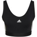 Stanik sportowy damski adidas Essentials 3-Stripes czarny GS1343