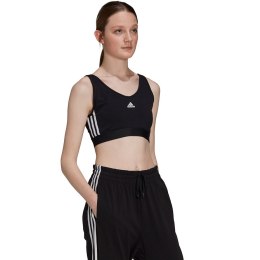 Stanik sportowy damski adidas Essentials 3-Stripes czarny GS1343