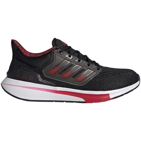 Buty męskie adidas EQ21 Run Shoes czarno-czerwone GZ4053