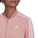 Dres damski adidas Essentials 3-Stripes Track Suit różowy HD4301