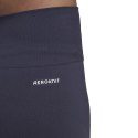 Legginsy damskie adidas Aeroknit Seamless Short Tights granatowe HE2960