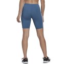 Spodenki damskie adidas Essentials 3-Stripes Bike Shorts niebieskie HD1803