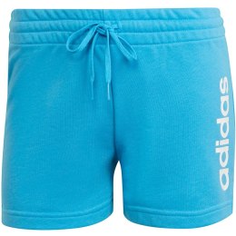 Spodenki damskie adidas Essentials Slim Logo Shorts niebieskie HD1701