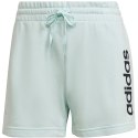 Spodenki damskie adidas Essentials Slim Logo Shorts turkusowe HE9363