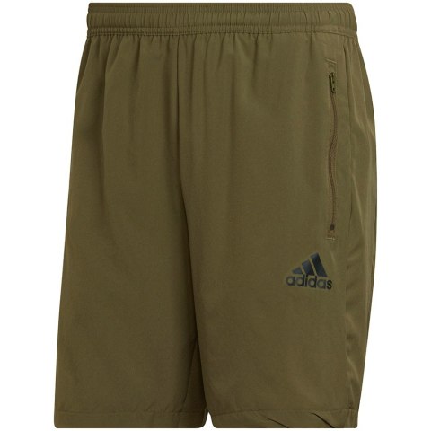 Spodenki męskie adidas AeroReady Designed 2 Move Woven Sport Shorts zielone HC6856